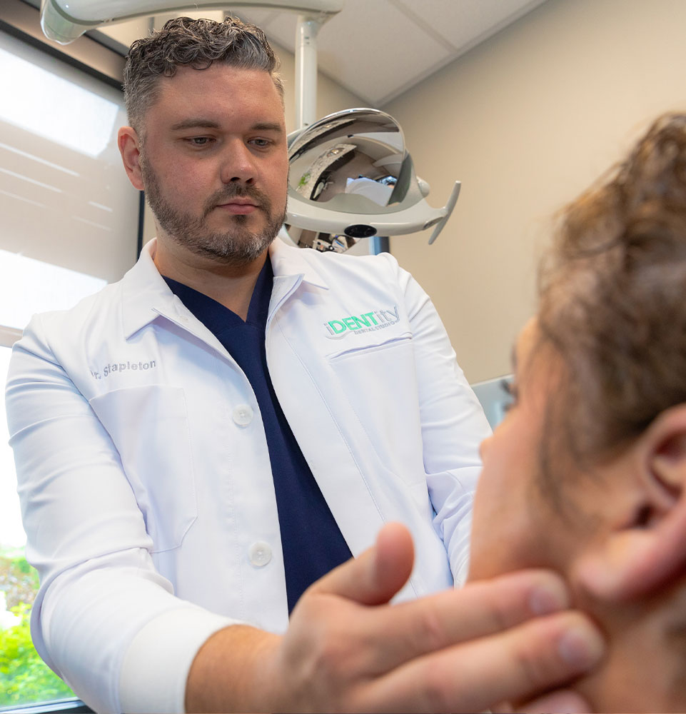 doctor stapleton assessing patient